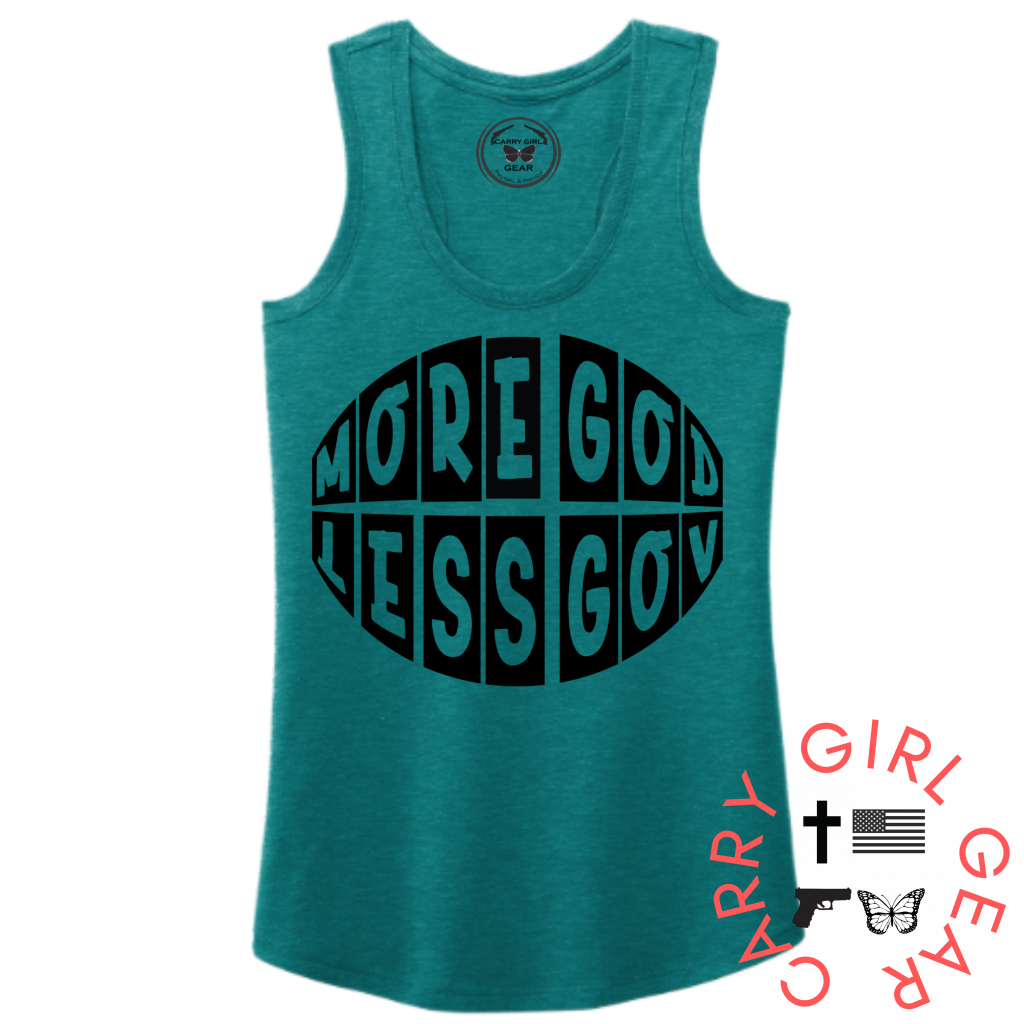 MORE GOD LESS GOV TANK TOP
