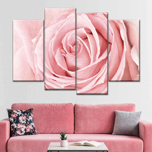 Fresh Pink Rose Wall Art