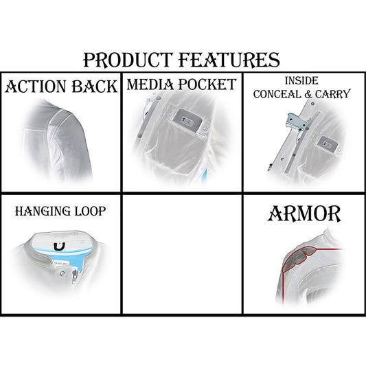 Milwaukee Leather MPL2600 Women’s Plaid Flannel Biker Shirt w/ CE Approved Armor - Reinforced w/ Aramid Fiber