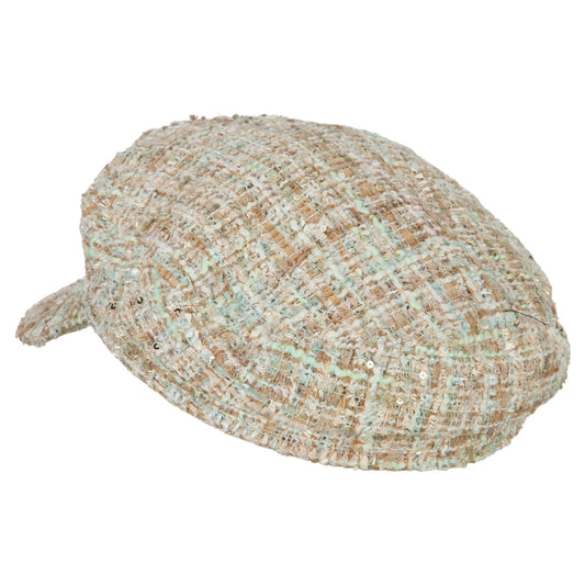Women's Multicolor Tweed Captain Hat