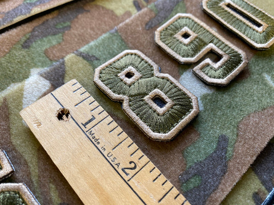Tactical Numbers 2" x 1.25" - Multitan
