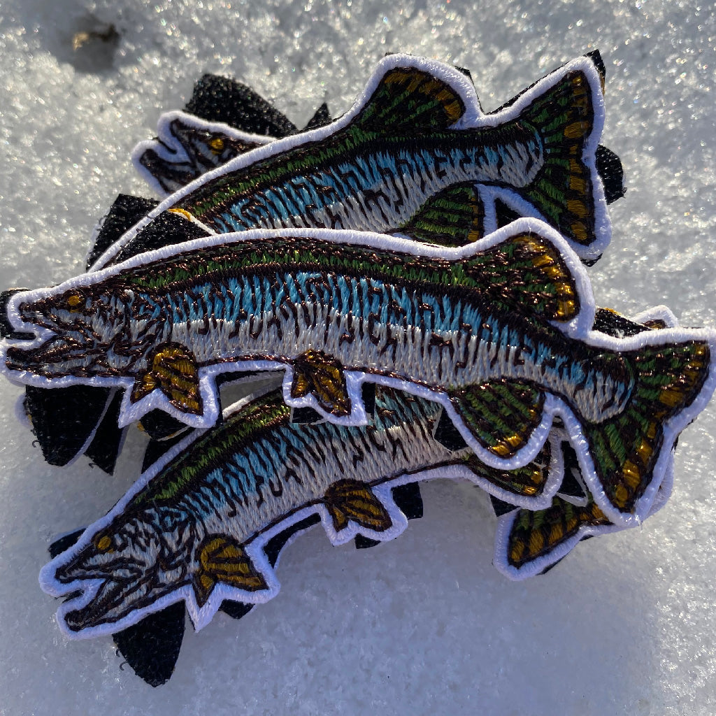 Die-Cut MUSKIE 1" x 3"