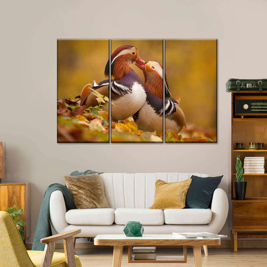 Loving Mandarin Ducks Wall Art