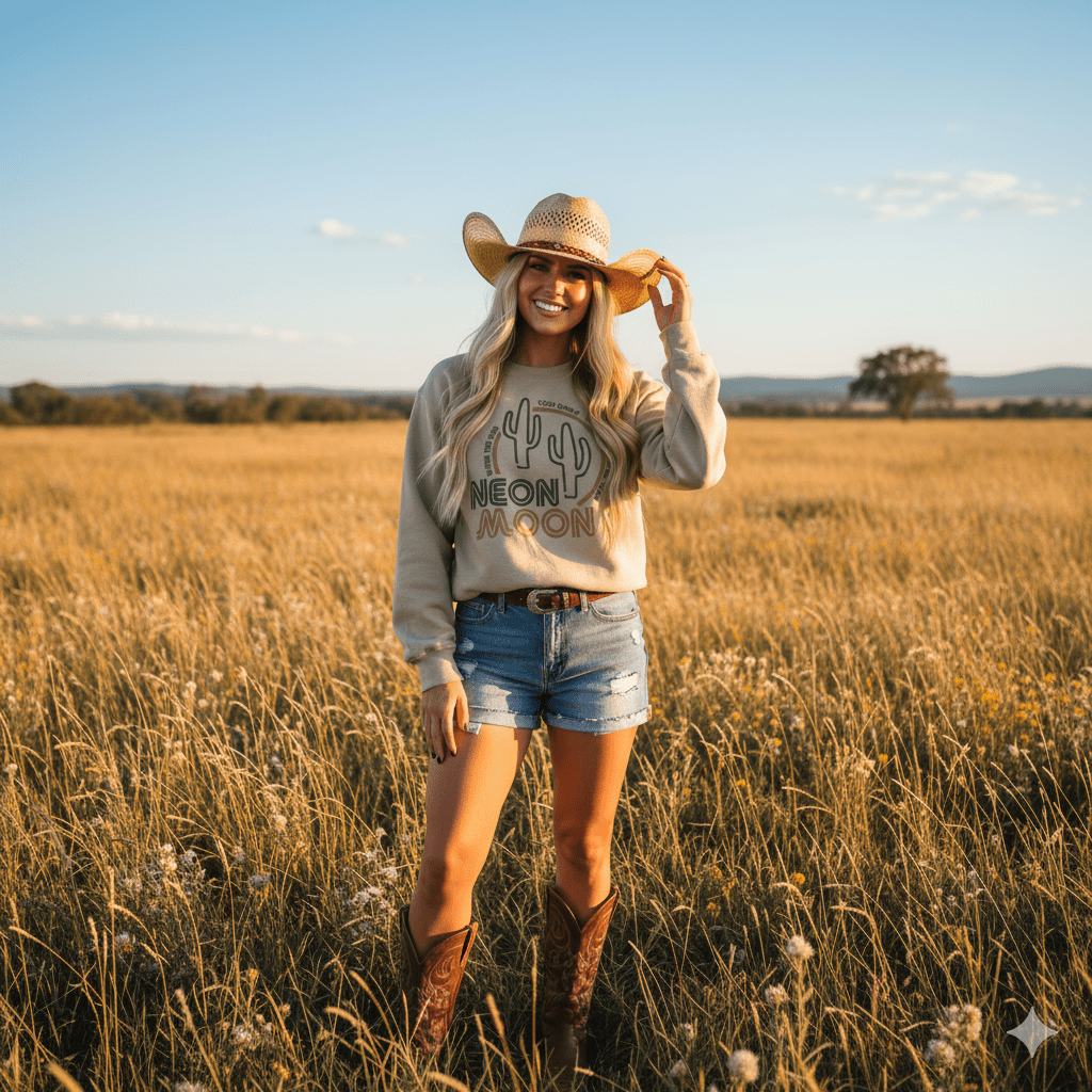 Neon Moon Cactus Graphic Sweatshirt