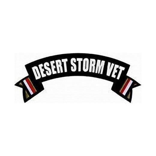 Desert Storm Veteran Rocker Back Patch