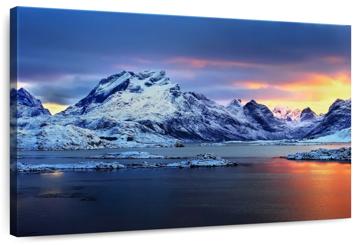 Norway Snowy Mountains Wall Art