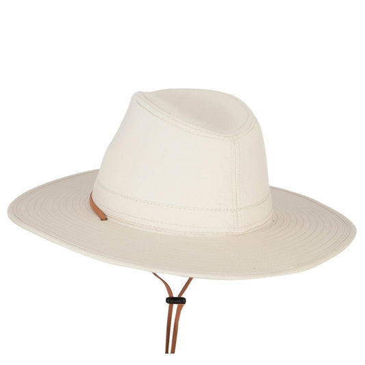 Men's Cotton Canvas Outback Style Fedora Hat