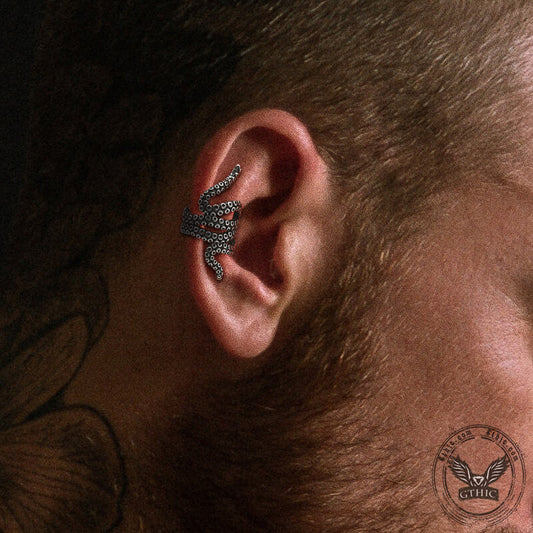 Octopus Arm Stainless Steel Ear Cuffs