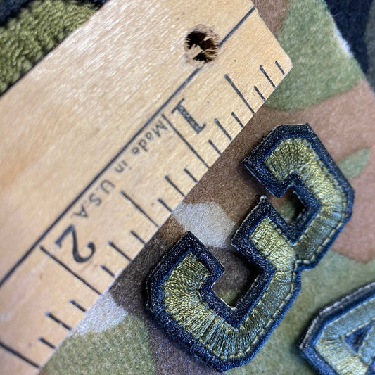 Tactical Numbers 2" x 1.25" - Olive Drab