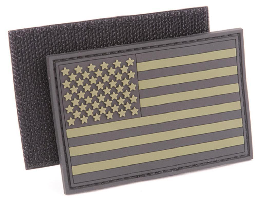 PVC 2"x3" USA FLAG PATCH for Tactical Cap