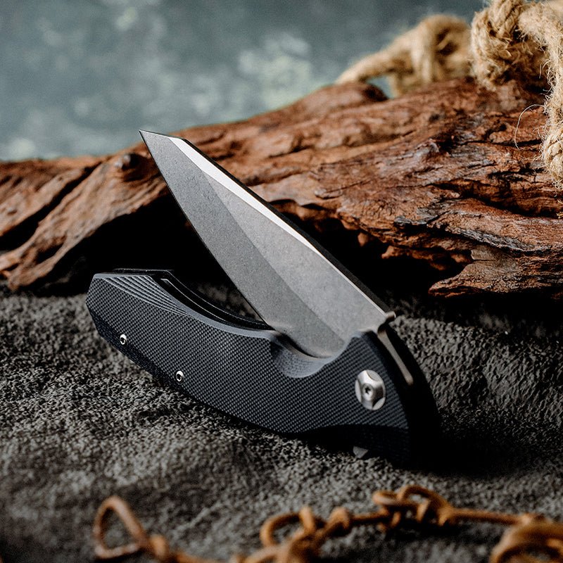 Omen Folding Knife with G10 Handle
