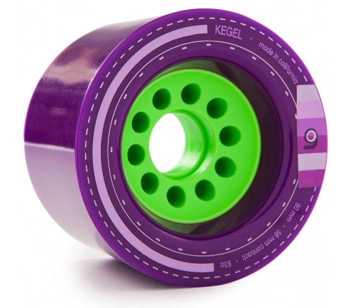 Orangatang Kegel Longboard Wheels 80mm 83a - Purple (Set of 4)