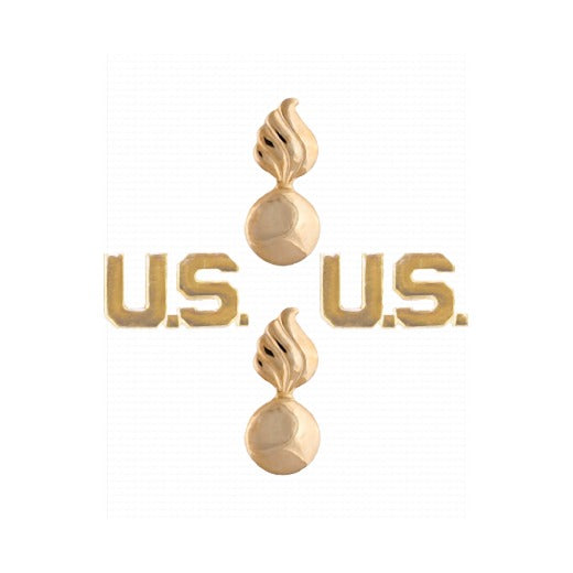 Ordnance Branch Insignia Set with U.S. Letters