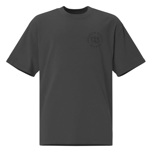 Black-out Lucky 7's Oversized Faded T-shirt