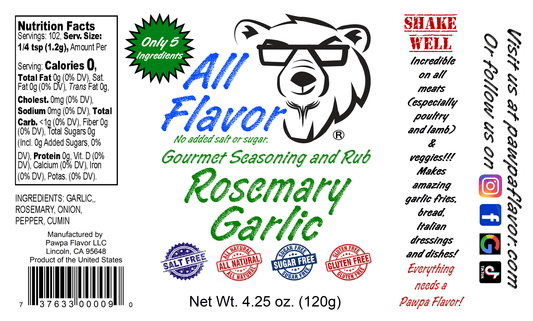 All Flavor Rosemary Garlic