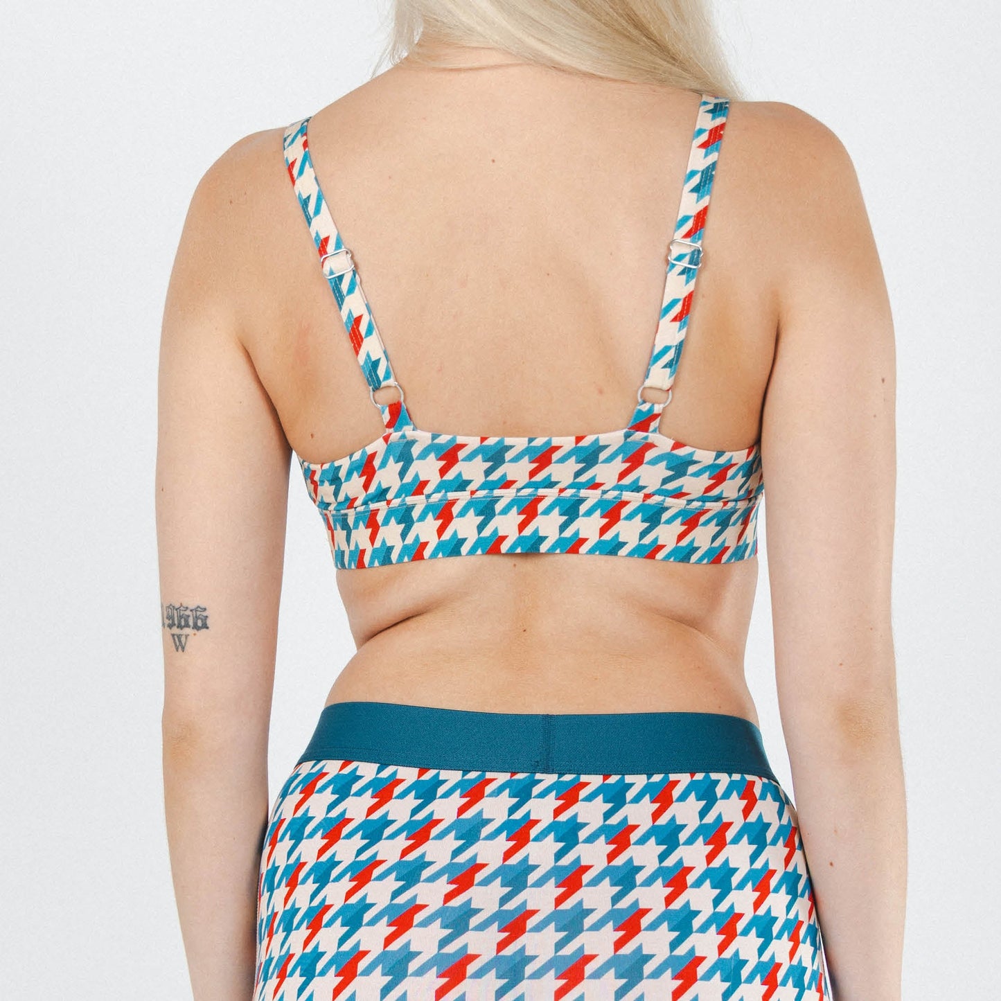 The Swanky | Retro Houndstooth Boob Hammock™ Busty Bralette
