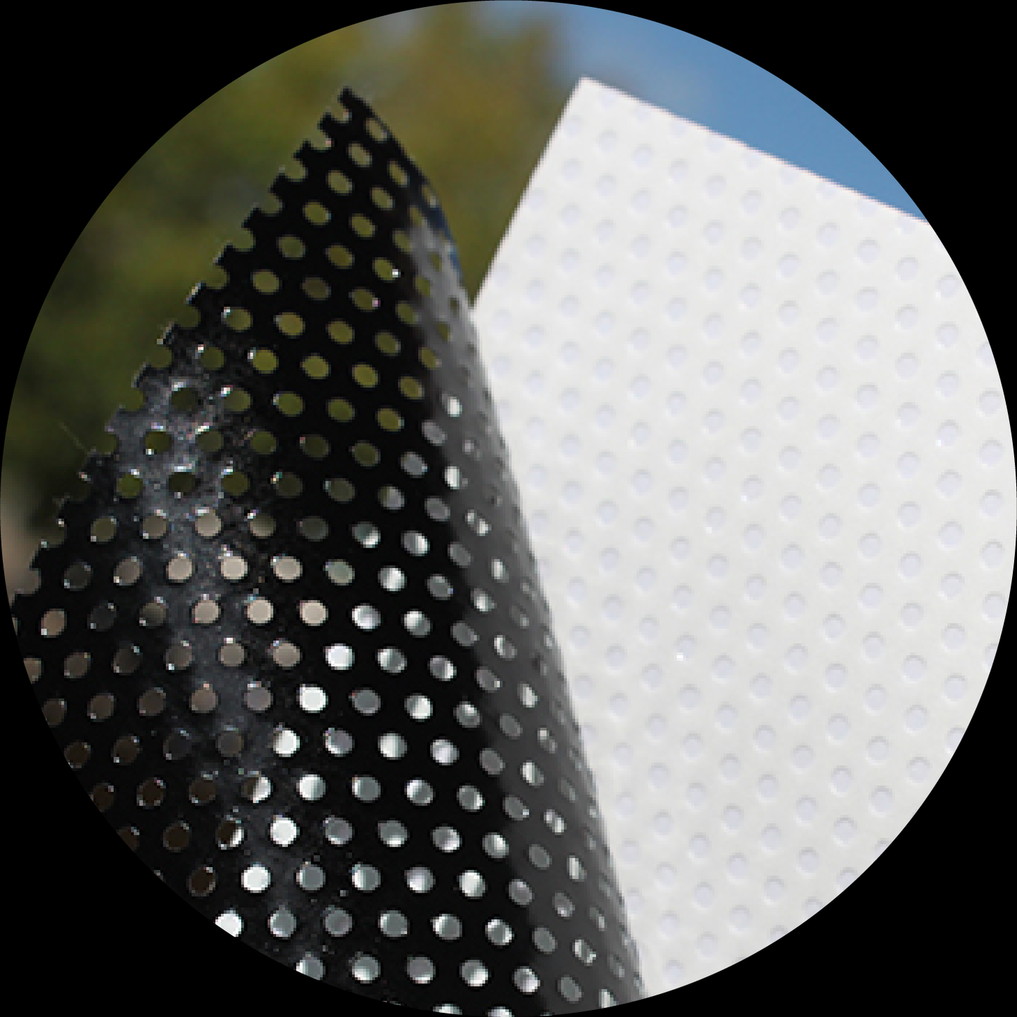 Breast cancer awareness for a round headlight decal.