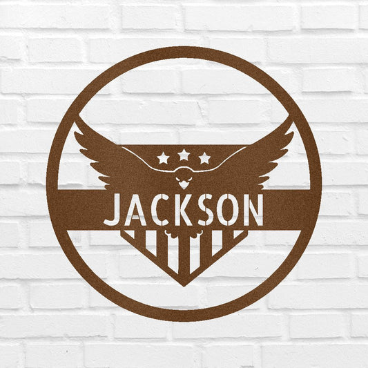 Attacking Eagle Personalized Gifts - Custom Metal Sign
