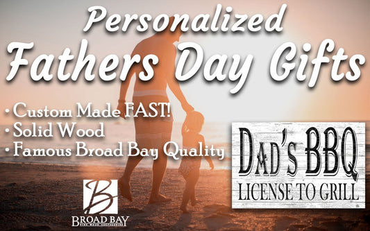 Personalized BBQ Sign Barbecue Grilling Sign Gift For Dad