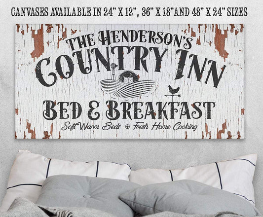 Personalized - Country Inn B&B - Canvas