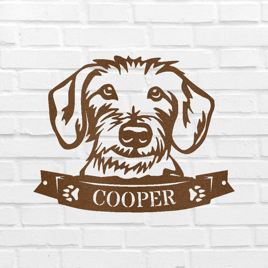 Dachshund Face Personalized Gifts - Custom Metal Sign