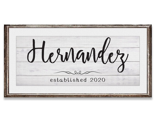 Personalized - Family Name - Canvas