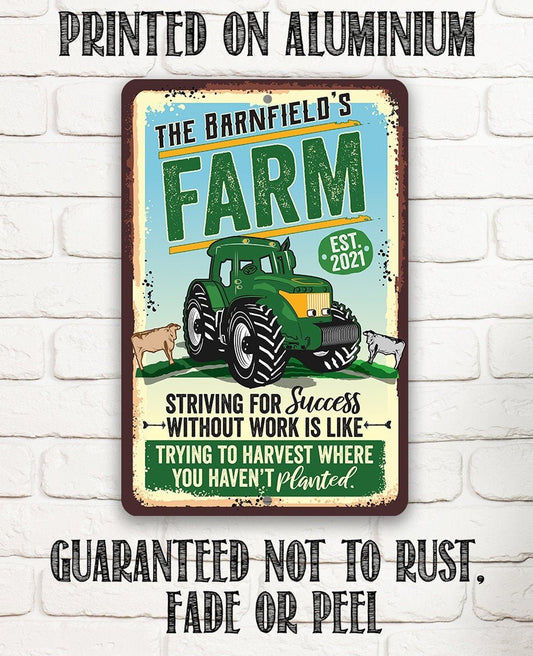 Personalized - Farm - Metal Sign