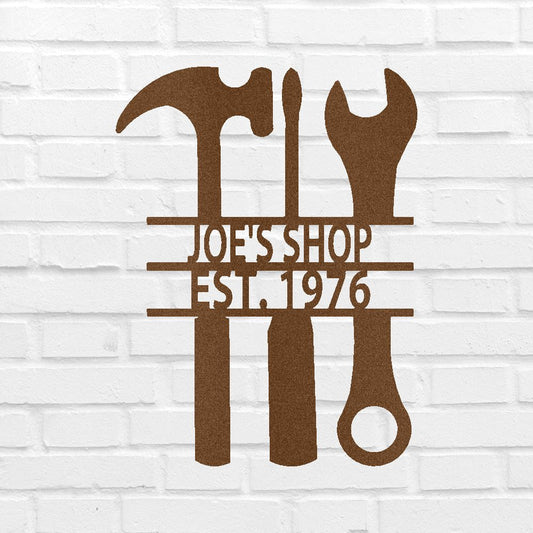 Garage Sign - Custom Metal Sign, Mechanic Gift, Christmas Gift