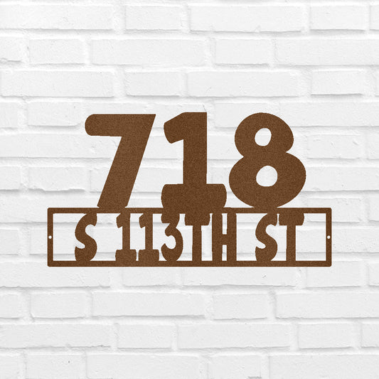 Home Address Personalized Gifts - Custom Metal Sign