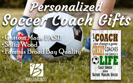 Personalized Soccer Coach Gift Sign Gift