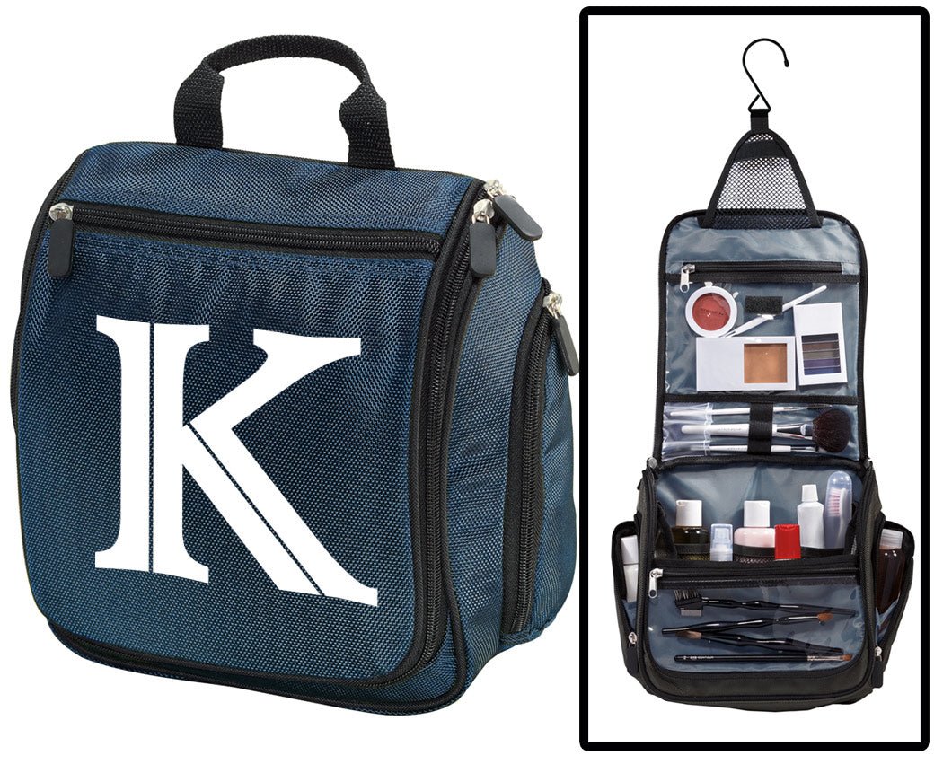 Personalized Toiletry Bag or Monogrammed Shaving Kit for Men NAVY BLUE