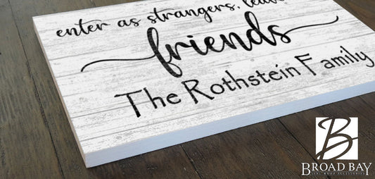 Personalized Welcome Sign Farmhouse Décor