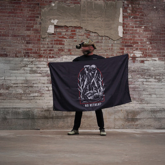 No Retreat Banner