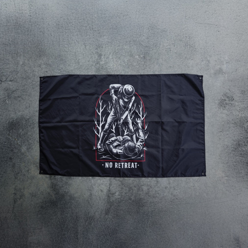 No Retreat Banner