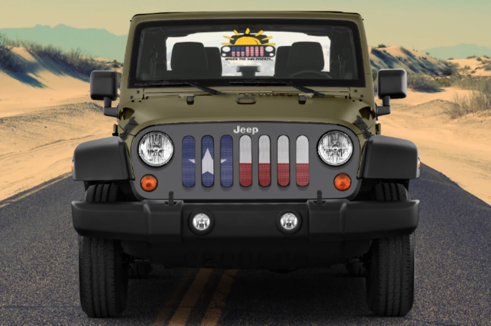 Texas State Flag Inserts & Vent Decals Bundle