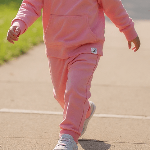 Pink Peony Hooded Jogger Set