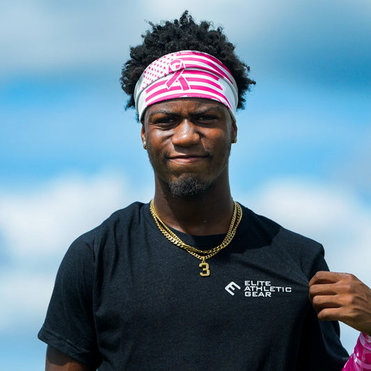 Pink USA Flag Headband