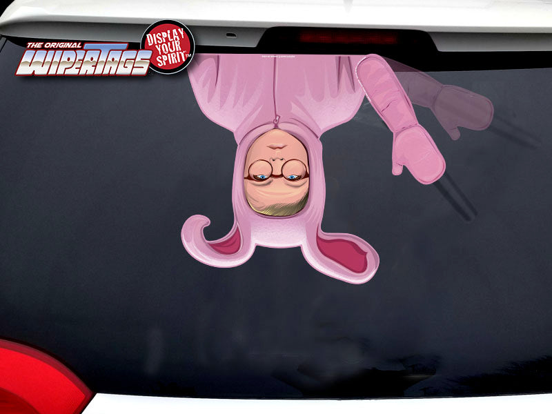 Pink Nightmare Bunny WiperTag