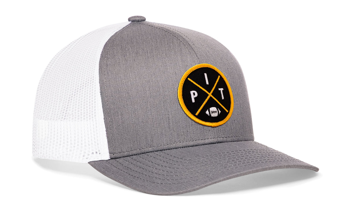 Pittsburgh Football Trucker Hat | Black PIT X Snapback