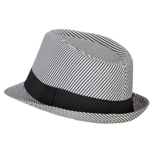 Kid's Striped Polyester Fedora Hat