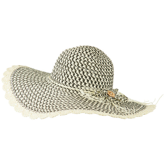 Women's Criss Cross Scallop Brim Hat