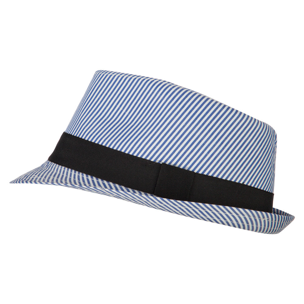 Kid's Striped Polyester Fedora Hat