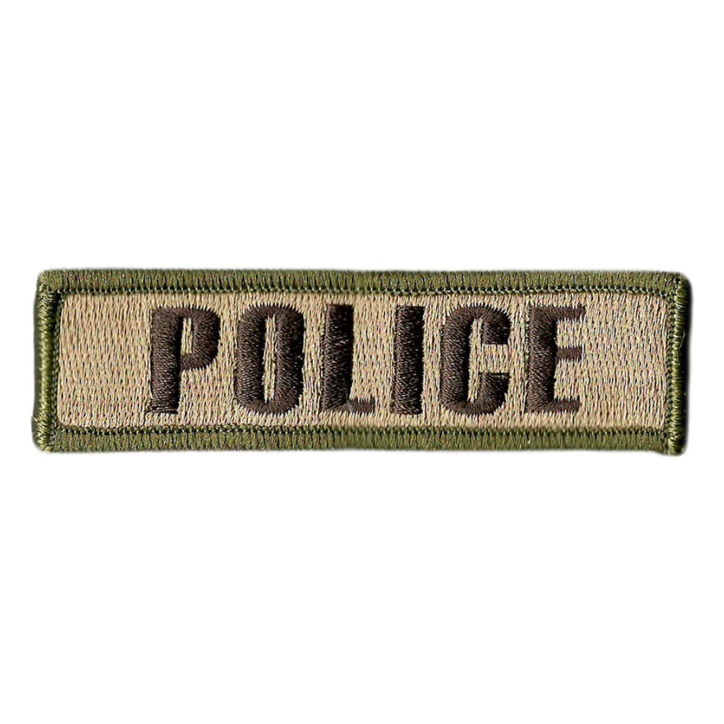 1" x 3 3/4" POLICE Morale Patch (Back of Hat)