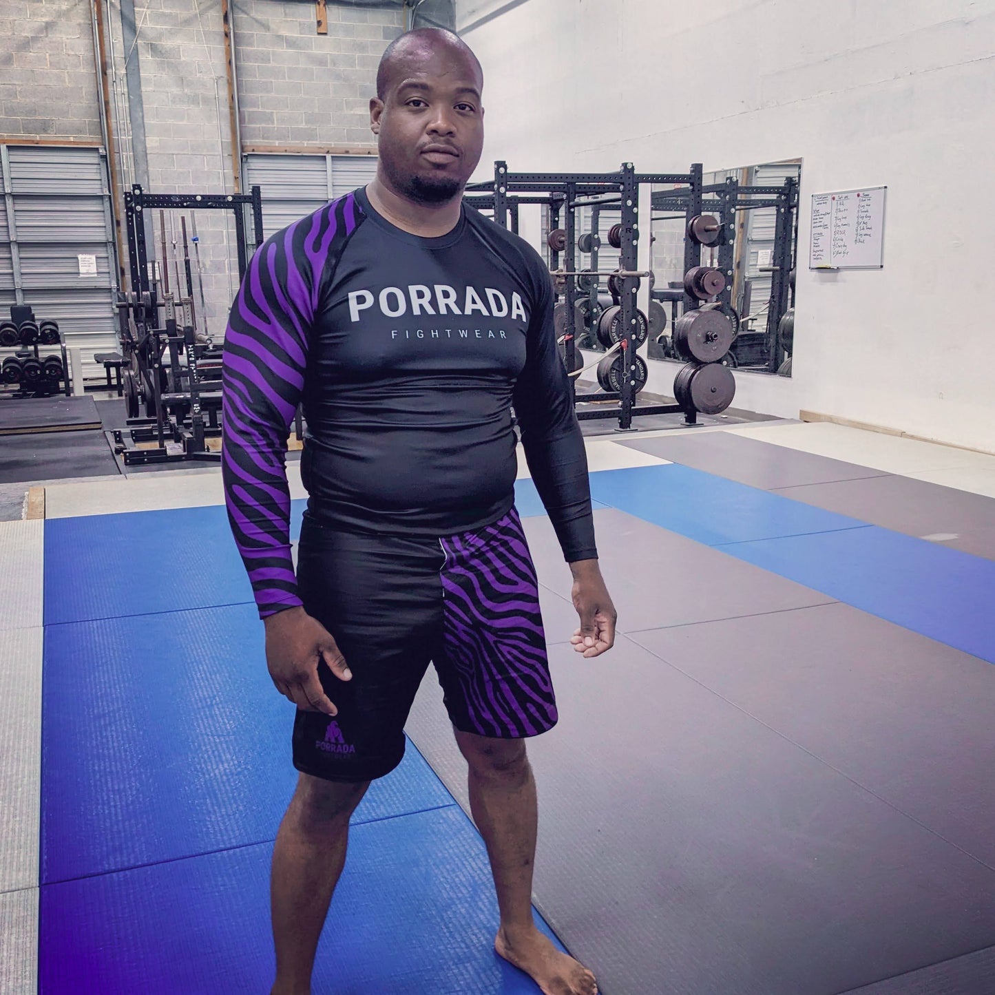 IBJJF PURPLE RANKED RASH GUARD