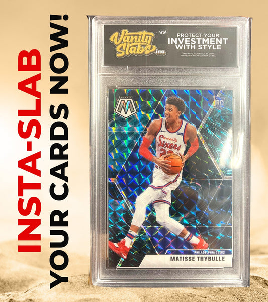 Vanity Slabs Holder 100pt Thickness for Standard Size Trading Cards for Baseball Football Hockey Basketball Cards