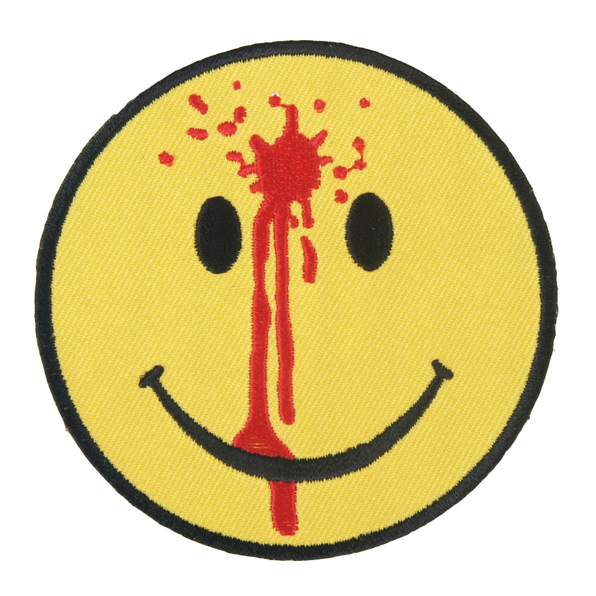 Hot Leathers PPL9328 Smiley Face Bullet Hole Embroidered 3" x 3" Patch