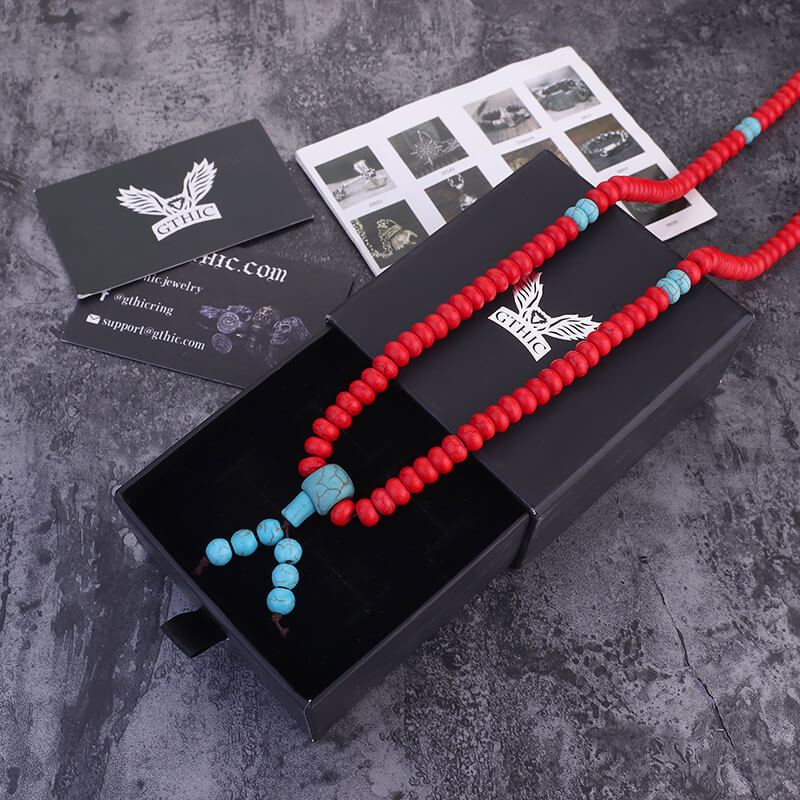 Prayer Beads Turquoise Necklace