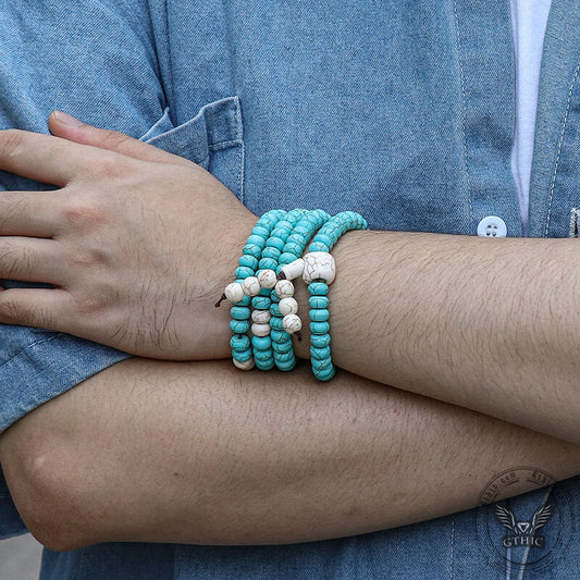 Prayer Beads Turquoise Necklace
