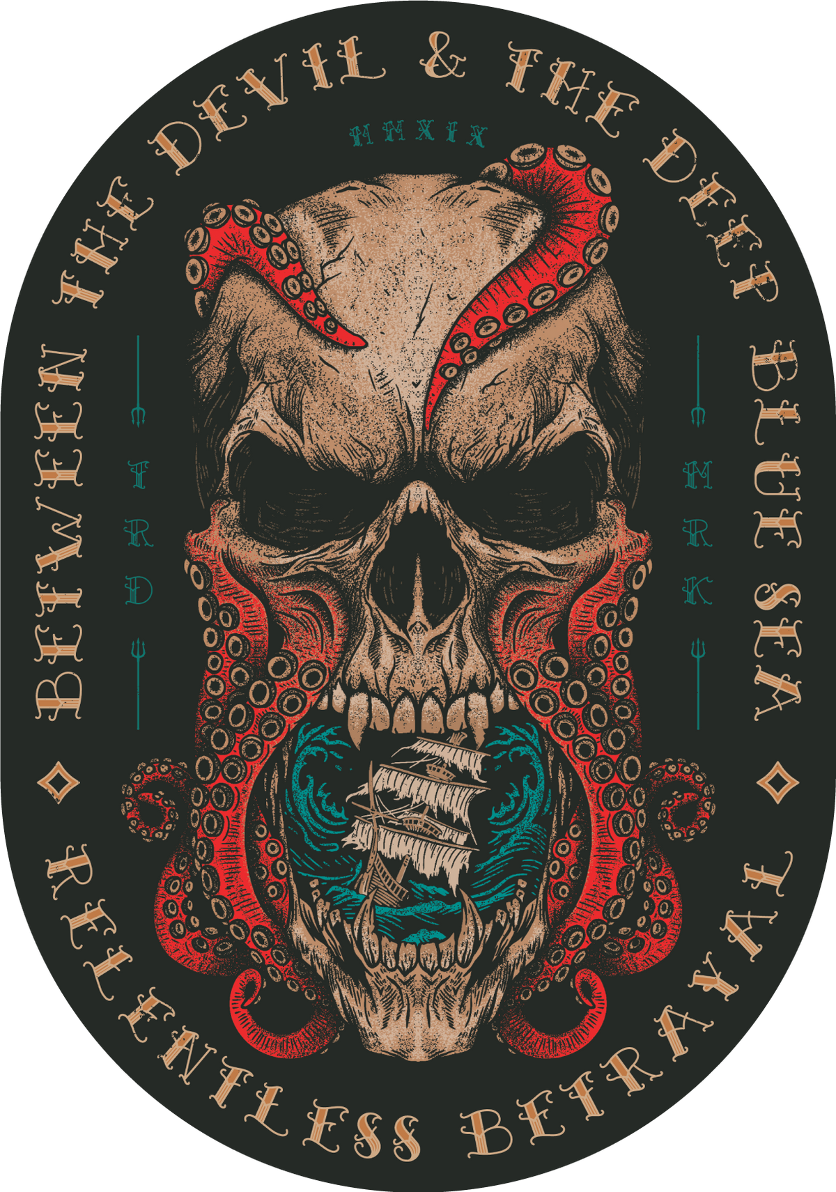 Between the Devil & The Deep Blue Sea Decal
