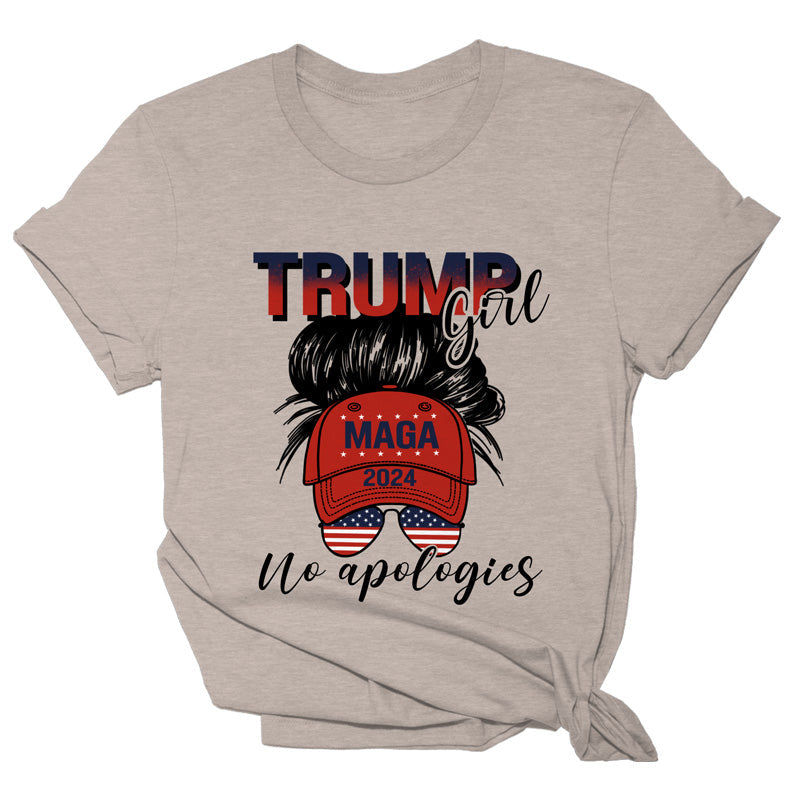 Trump Girl No Apologies Tee - 1408